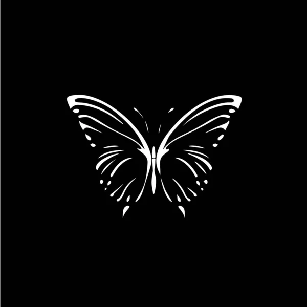 Butterfly Dotwork Tatuering Med Prickar Skuggning Kittlande Tatuering Handritning Flyga — Stock vektor