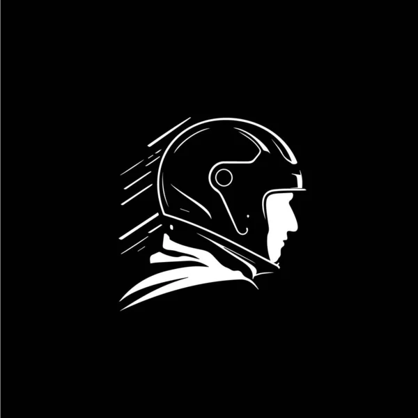 Знак Винтажного Шлема Всадника Эмблема Мотоциклиста Знак Скоростного Всадника Шаблон — стоковый вектор