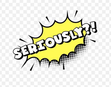 Kalın Harfler ve Yarım Tonlu Noktalar, Tepki Grafikleri, Komik Memeler ve Pop Sanat Tasarımları ile Çizgi Roman Tarzı Ciddi Metinler. Etkileyici ve enerjik. Vektör İllüstrasyonu