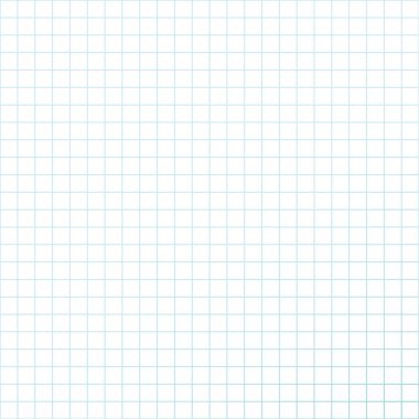 Matematik, notlar, çizimler ya da okul projeleri için mavi çizgili boş şebeke arkaplanı. Beyaz Arkaplanda Basit Boş Grafik Şablonu. Vektör İllüstrasyonu