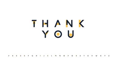 Yazılı, ilham verici, motive edici bir söz. Gelecekçi geometrik alfabe logosu yazı tipi. Vektör illüstrasyonu.