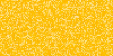 Sarı pikselli mozaik, parıldayan dijital ışıltı, soyut teknoloji hissi. Yapay zeka görselleri, oyun dokuları, parti posterleri, lüks kartlar, parlak ve pürüzsüz arka planlar için harika. Vektör arkaplanı.