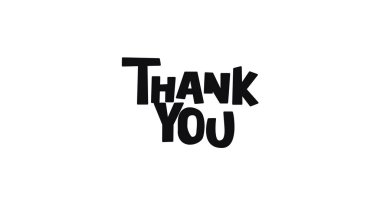 Çok az kalın siyah-beyaz harf kullandığınız için teşekkürler. Kartlar, notlar, posterler, ambalajlar, çıkartmalar ve dijital kullanım için harika. Arkadaş Canlısı Çizgi Film Sözcük Vektörü İllüstrasyonu