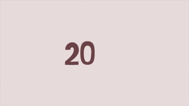 Šťastný Nový Rok 2023 Video Karta Balónky Ručně Psaný Text — Stock video