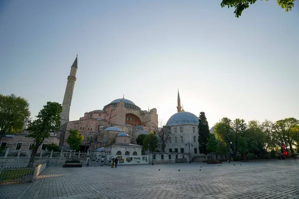 Masjid Hagia Sophia Istanbul Turki Pandangan Penuh Stok Foto Bebas Royalti