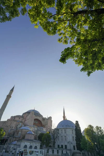 Masjid Hagia Sophia Istanbul Turki Pandangan Penuh Stok Gambar Bebas Royalti