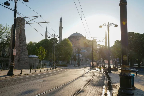 Hagia Sophia Foto Dilihat Diambil Dari Trem Sultan Ahmet Square Stok Gambar