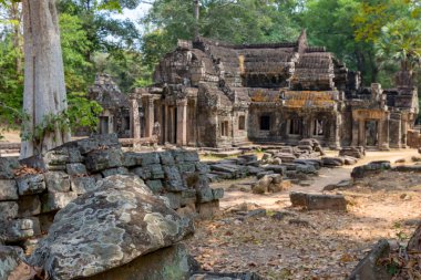 Angkor, Siem Reap, Kamboçya, Banteay Kdei. Angkor kompleksinin içindeki tapınaklardan biri.