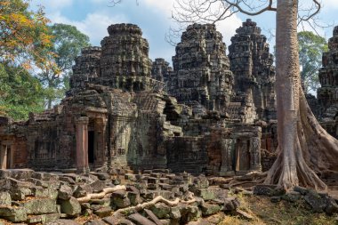 Angkor, Siem Reap, Kamboçya, Banteay Kdei. Angkor kompleksinin içindeki tapınaklardan biri.