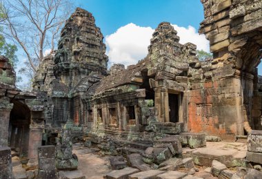 Angkor, Siem Reap, Kamboçya, Banteay Kdei. Angkor kompleksinin içindeki tapınaklardan biri.