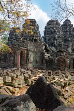 Angkor, Siem Reap, Cambodia,  Banteay Kdei. One of the temples within the Angkor complex clipart