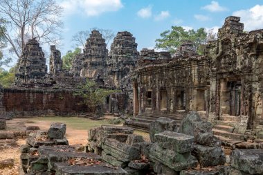 Angkor, Siem Reap, Kamboçya, Banteay Kdei. Angkor kompleksinin içindeki tapınaklardan biri.