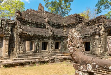 Angkor, Siem Reap, Kamboçya, Banteay Kdei. Angkor kompleksinin içindeki tapınaklardan biri.
