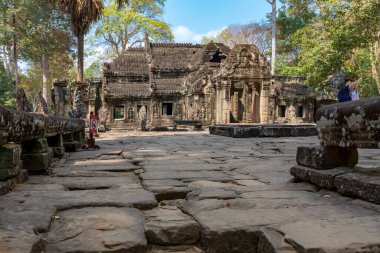 Angkor, Siem Reap, Kamboçya, Banteay Kdei. Angkor kompleksinin içindeki tapınaklardan biri.