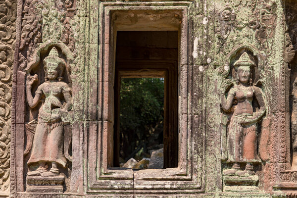 Angkor, Siem Reap, Cambodia, Ta Phrom Temple. One of the temples within the Angkor complex