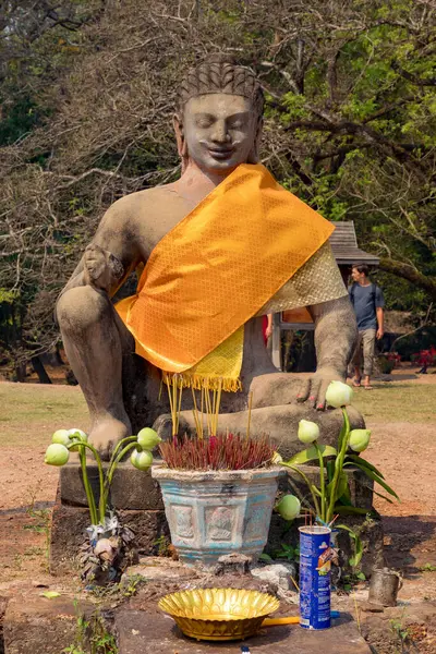 Angkor Thom, Siem Reap, Kamboçya, Fil terasında Buda resmi, Angkor Thom antik şehrinin bir parçası.