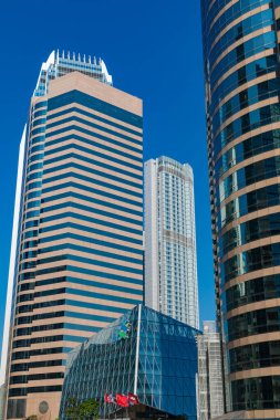 Hong Kong 'da gökdelenler ve modern binalar