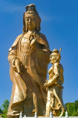 Kek Lok Si Tapınağı Georgetown Penang Malezya 31 Mart 2018 Tanrıça Kuan Yin heykeli