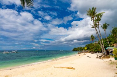 Panglao Adası, Bohol, Filipinler - 20 Nisan 2018 Panglao Adası 'ndaki Alona Sahili.