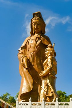 Kek Lok Si Tapınağı Georgetown Penang Malezya 31 Mart 2018 Tanrıça Kuan Yin heykeli