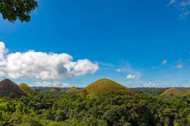 Güzel doğa manzaralı Çikolata Tepeleri