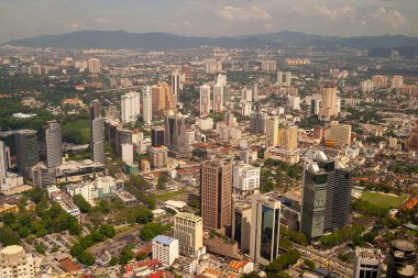 Kuala Lumpur cityscape havadan görünümü, Malezya