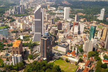 Menara Maybank (Maybank Tower), Malezya ile Kuala Lumpur şehir manzarası