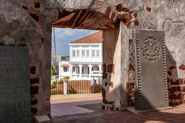 View through archway at historical site in Melaka