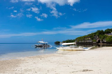 Filipinler Bangka Botları, Tropikal Plaj Manzarası, Güneydoğu Asya Seyahat Alanı, Kameralar, Filipinler