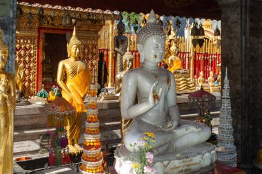 Chiang Mai bölgesindeki Tayland tapınağı. 