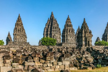 Tarihi Prambanan Tapınağı, Java, Endonezya, Antik Hindu Mimarisi ve UNESCO Dünya Mirası