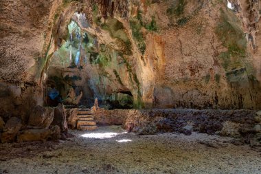 Doğal Mağara İçi, Kireçtaşı Kaya oluşum Mağarası, Kameralar, Filipinler 