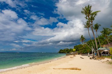 Panglao Adası, Bohol, Filipinler - 20 Nisan 2018 Panglao Adası 'ndaki Alona Sahili.