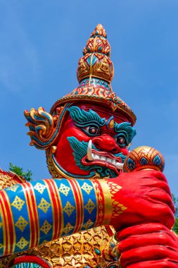 Tayland 'da bir aslan heykeli