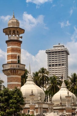Kuala Lumpur, Malezya 'daki Jamek Camii (Mescidi Jamek Sultan Abdul Samad)