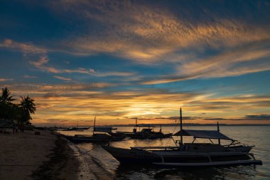 Esperanza Sahili Günbatımı Manzarası, Camotes Adası, Filipinler