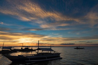 Esperanza Sahili Günbatımı Manzarası, Camotes Adası, Filipinler