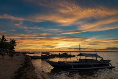 Esperanza Sahili Günbatımı Manzarası, Camotes Adası, Filipinler