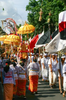 Balili Geleneksel Giysiler Sokakta, Bali, Endonezya 'da 