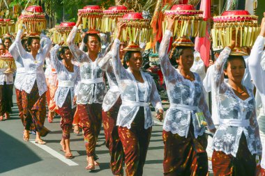 Endonezya Kültürel Performans, Poleng Sarong, Bali, Endonezya 