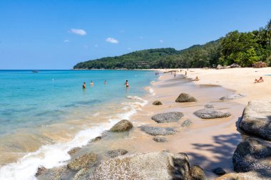 Tayland, Phuket 'te beyaz kumlu tropikal deniz