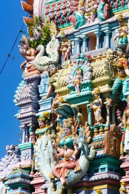 Malezya, Penang 'da bir tapınakta Hindu Simgesi