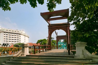 Jakarta, Endonezya 'daki Kota Intan Köprüsü. 