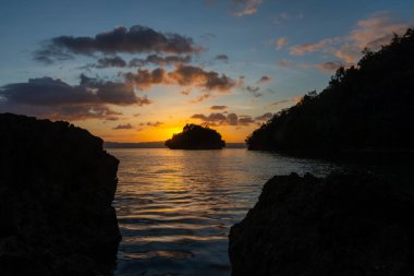 Güney Leyte, Filipinler 'de dramatik gün batımı
