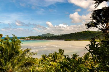 Scenic view of Cebu beach with clear blue water