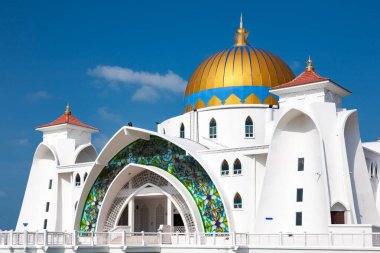 Mescid Selat Melaka, Malezya Turizmi, İslami Mimarlık Tarihi Taşı, Su Camisi