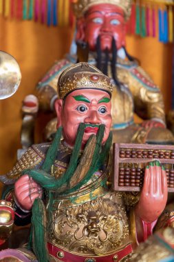 Asya, Tayland, Phuket. Phuket 'in birçok Çin Tapınağı' ndaki figürlerden biri.