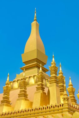 Asya, Laos, Vientiane, Pha Luang 'ın altın tapınağı.