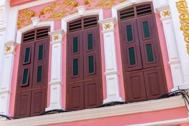 Asya, Tayland, Phuket. Phuket Town 'daki eski binalar