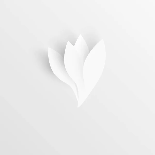 Паперова Квітка Білі Троянди Вирізані Паперу Весільні Прикраси Декоративний Весільний — стоковий вектор